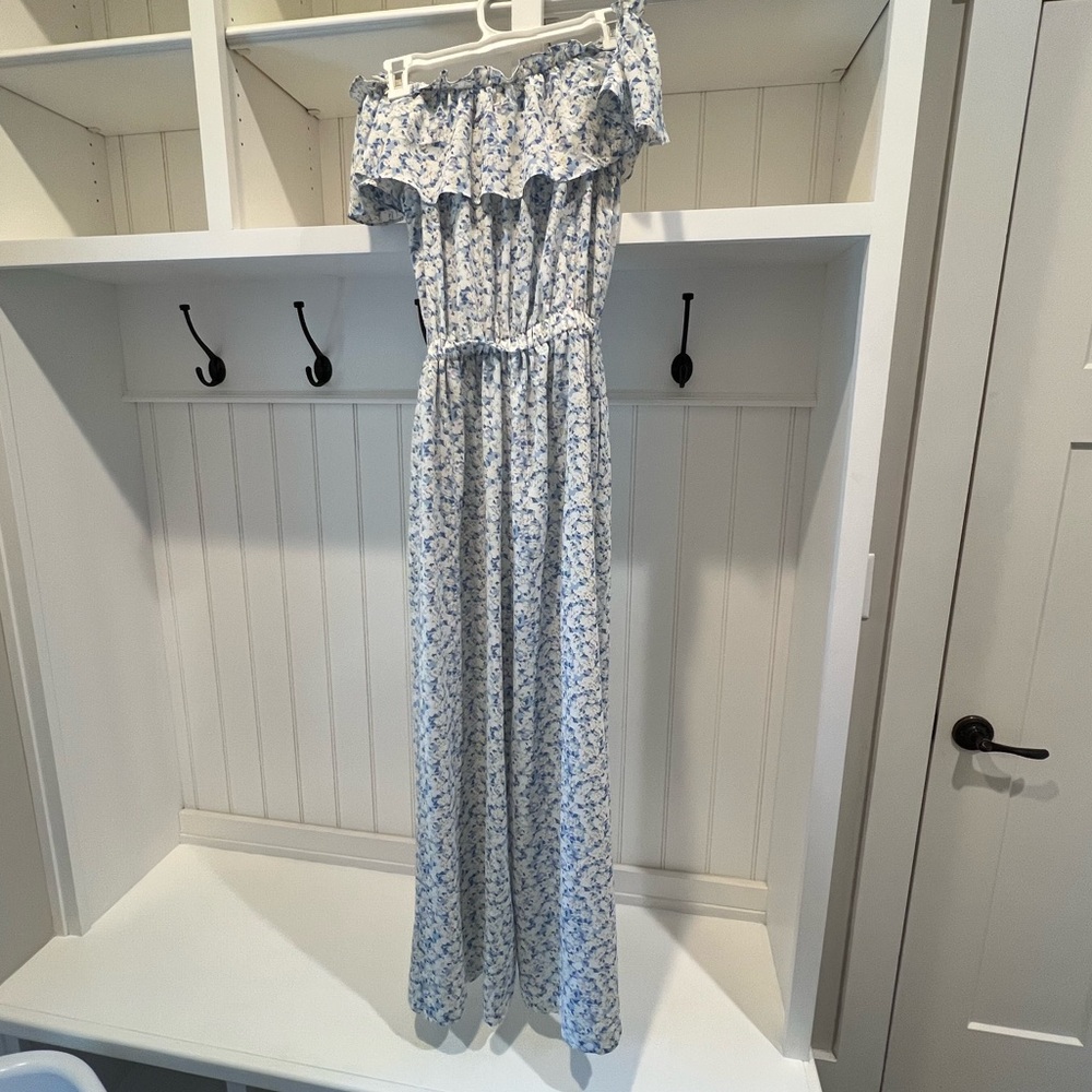 Petal and Pup Floral Off-Shoulder Maxi Jumpsuit